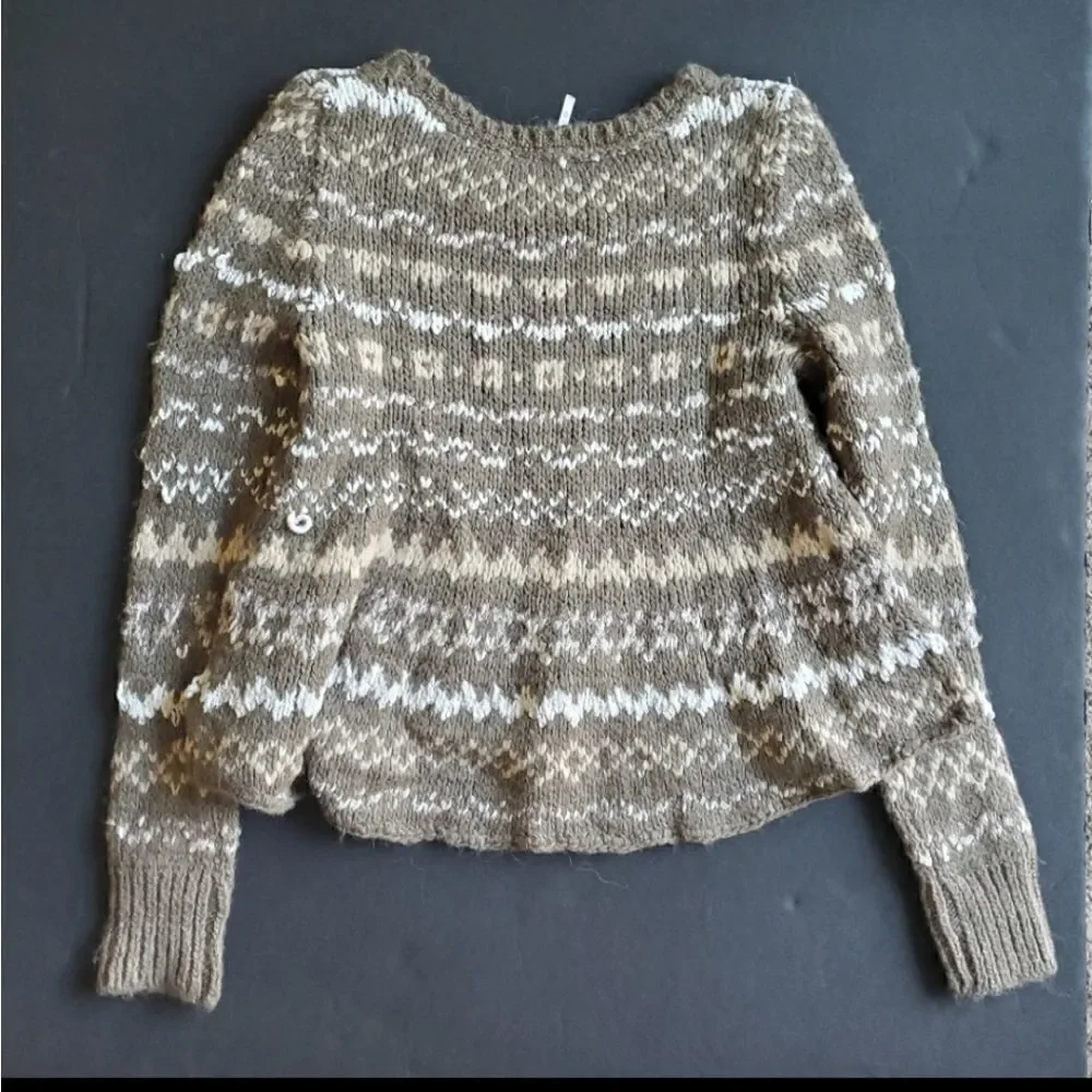 Free People Aztec Thick Sweater